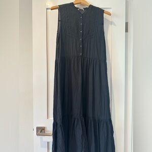 Ulla Johnson Black Midi Dress